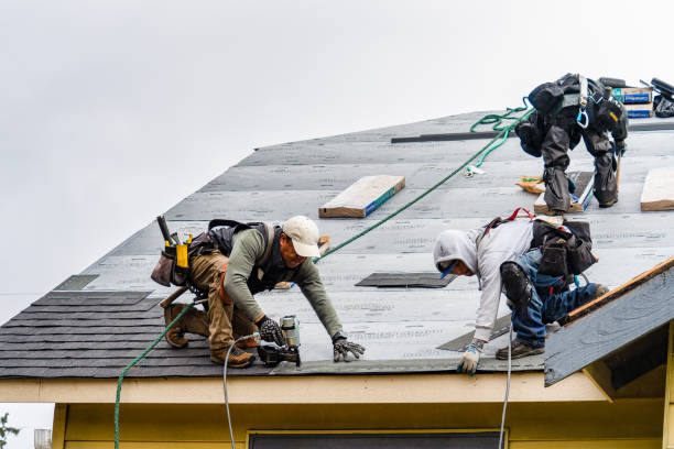 Professional Emergency Roof Repair technician working in Kingsley, PA